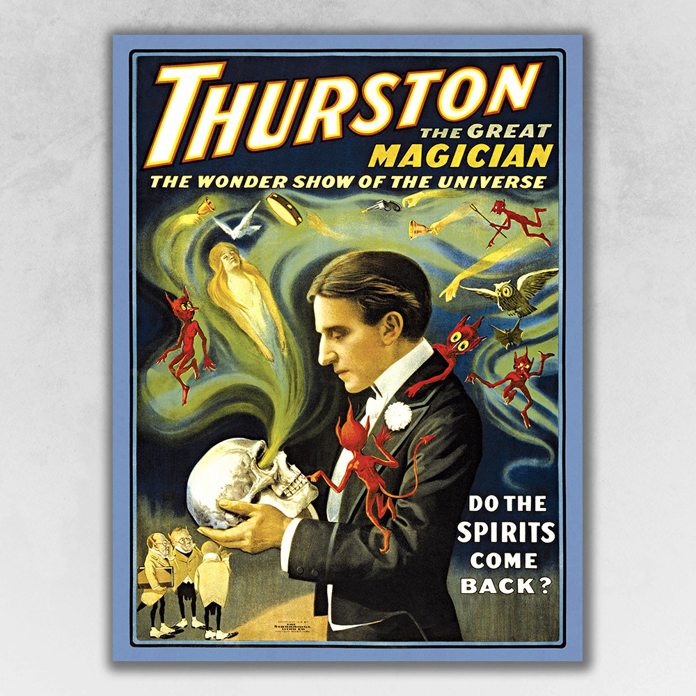 8.5" x 11" Thurston Spirits Vintage Magic Poster Wall Art