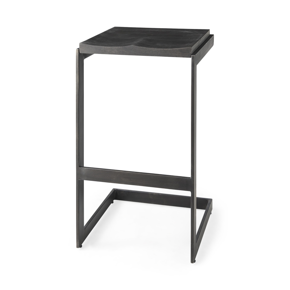 30" Black Cheeky Wood and Metal Bar Stool