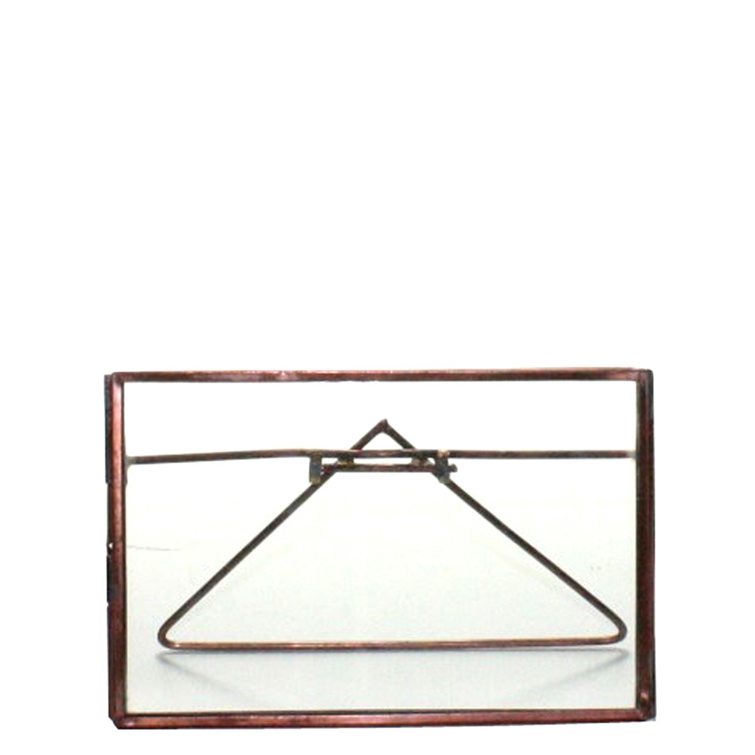 4x6 Bronze Metal Horizontal Glass Frame