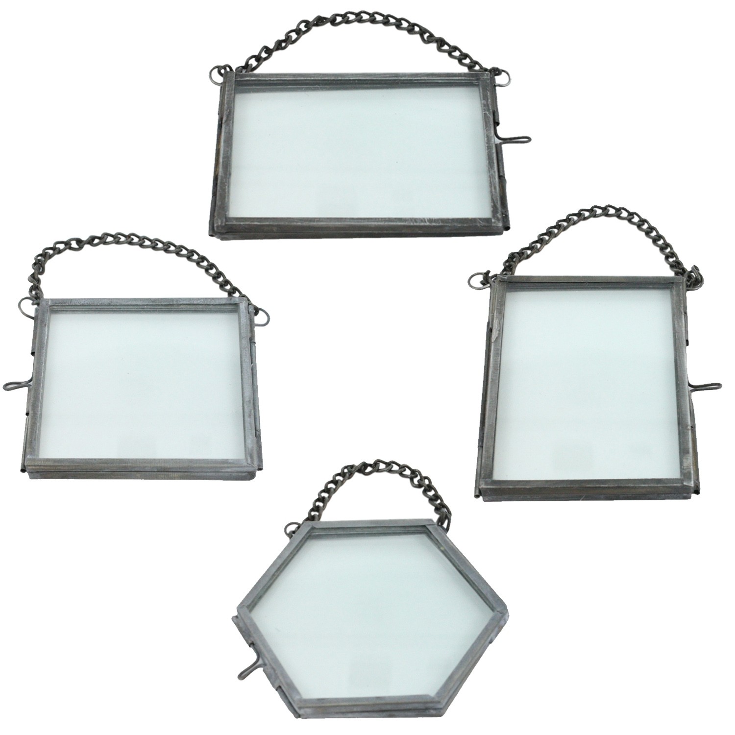 Set of Twelve Silver Metal Frames