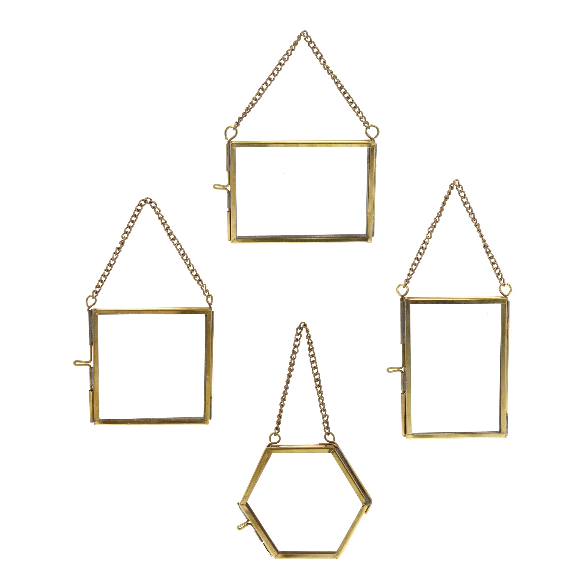 Set of Twelve Gold Metal Frames