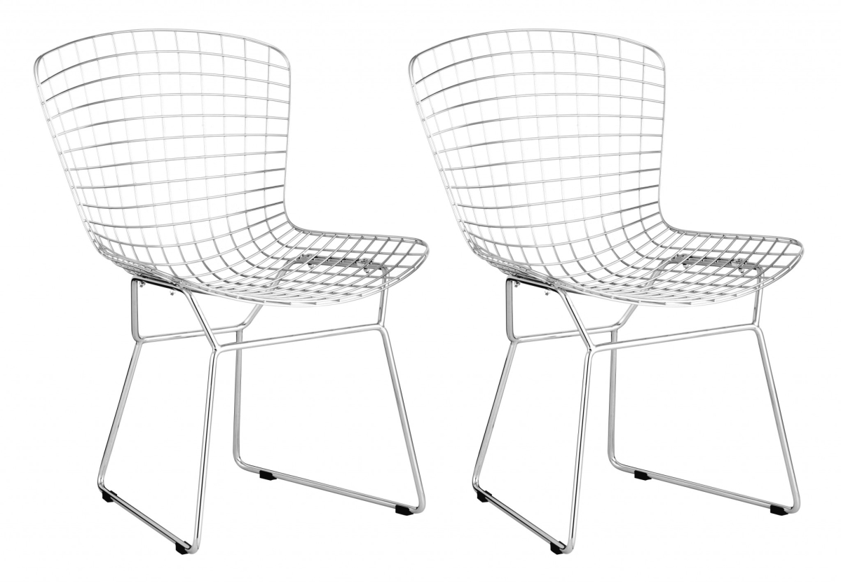 Wire Dining Chair (Set of 2) Chrome