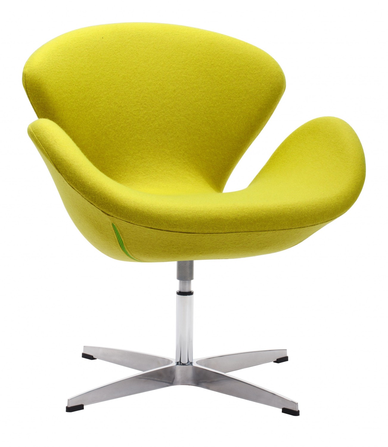 Lime Green Scoop Swivel Chair