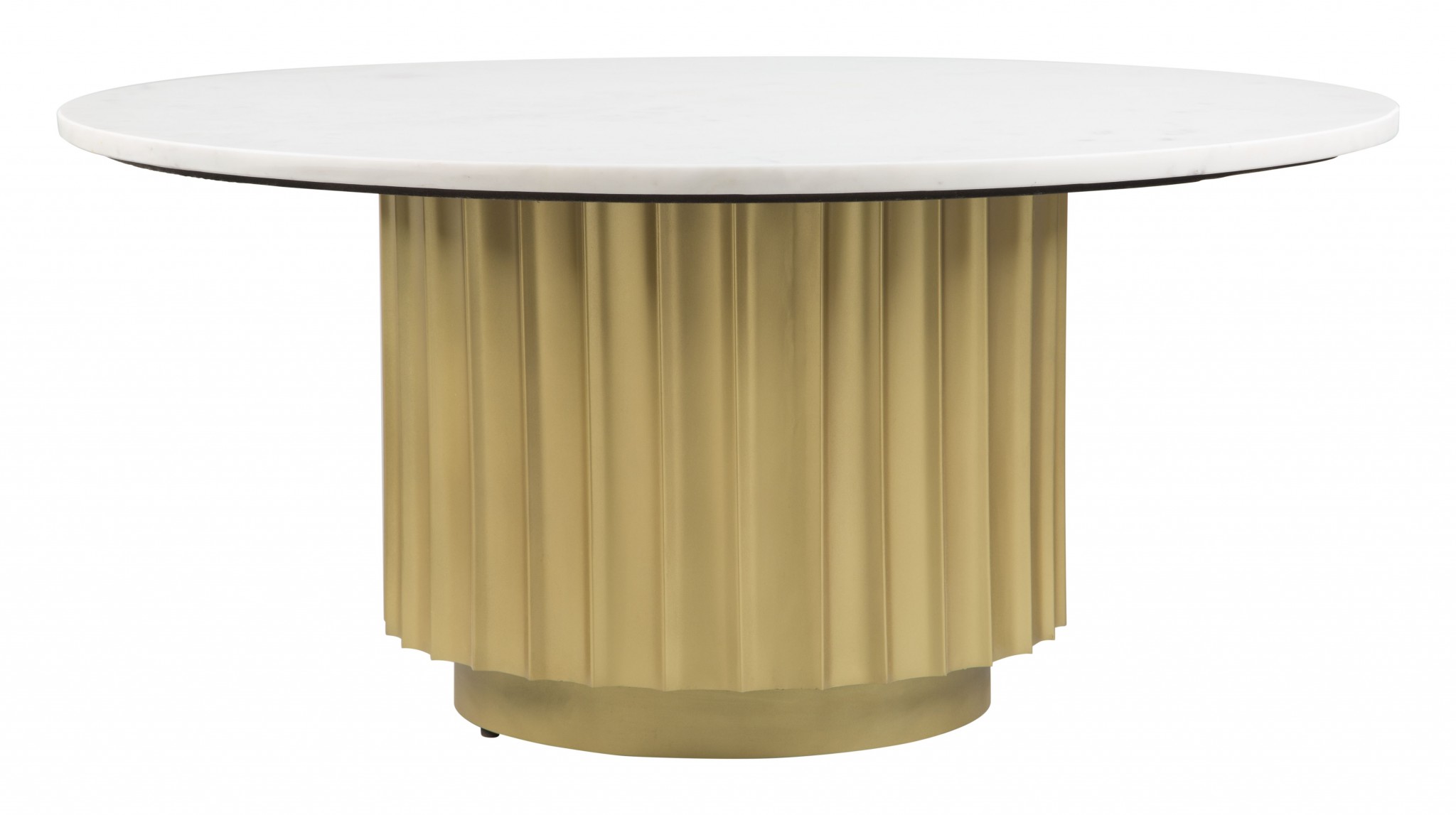 Justin Coffee Table White & Gold