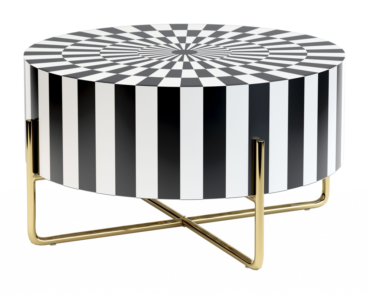 Thistle Coffee Table Black & White