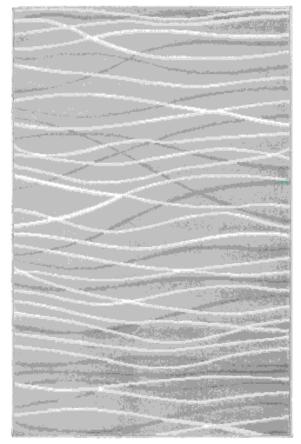 5 x 7 Gray Contemporary Waves Area Rug