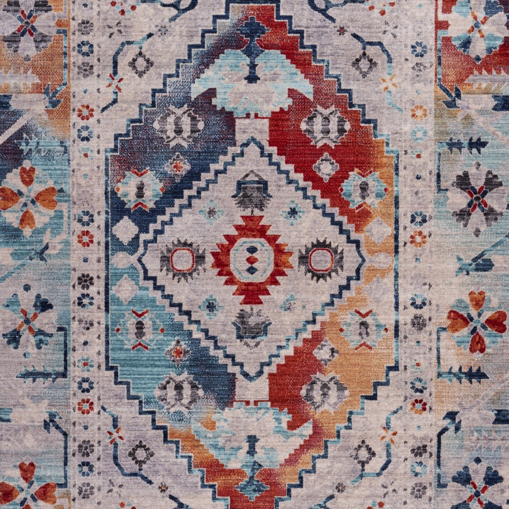 10 x 13 Multicolored Boho Chic Area Rug