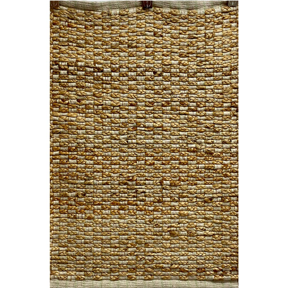 3 x 4 Tan and Sage Checkered Area Rug