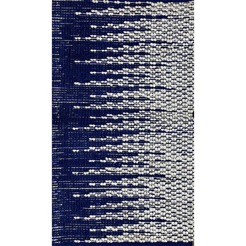 3 x 4 Blue and White Transition Area Rug
