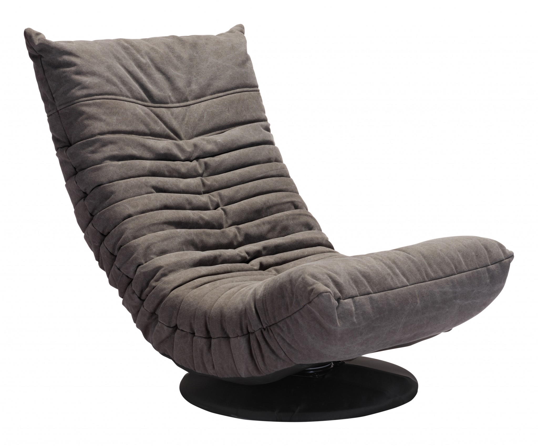 Down Low Swivel Chair Gray