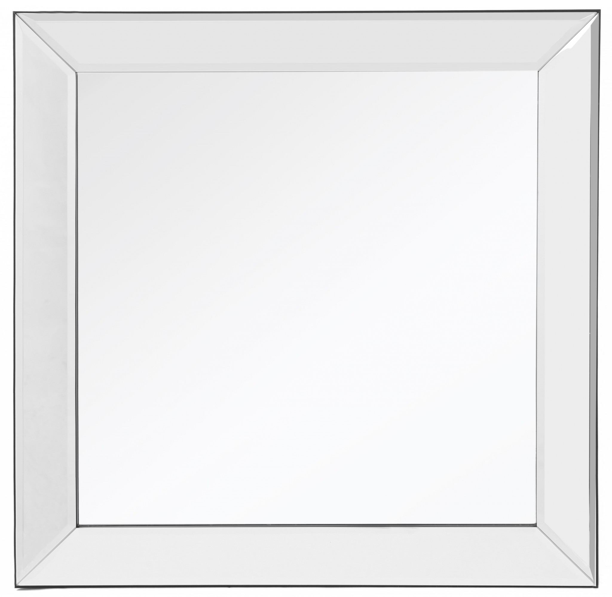 Square Wall Mounted Clear Mirror