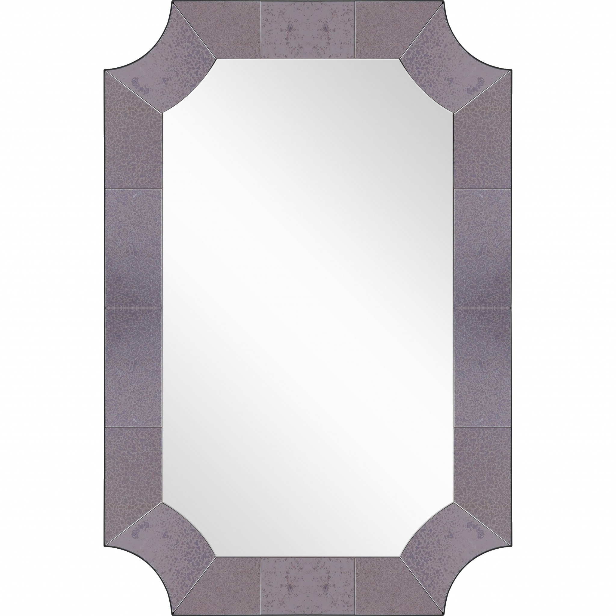Grey Antiqued Framed Mirror