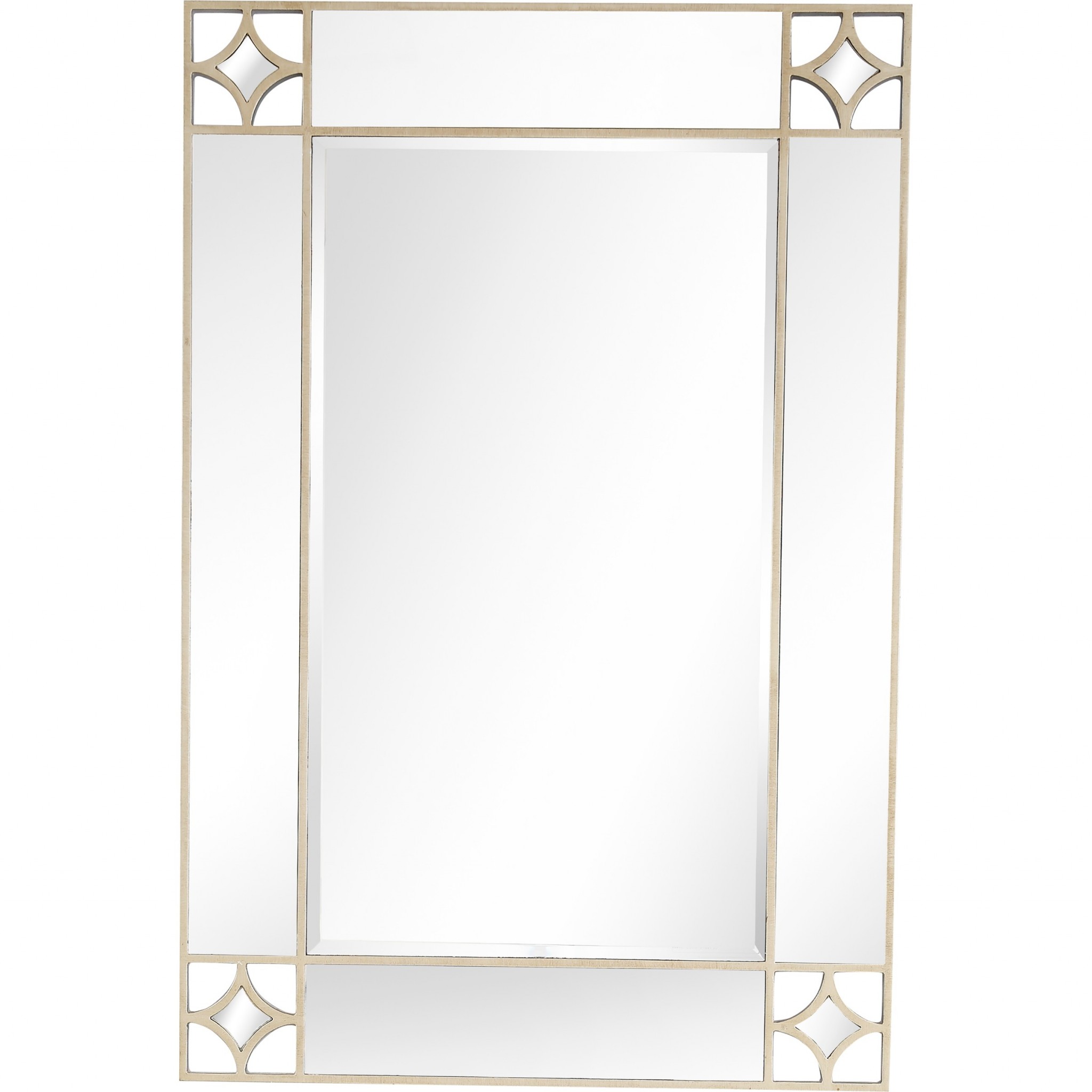 Champagne Finish Wall Mirror