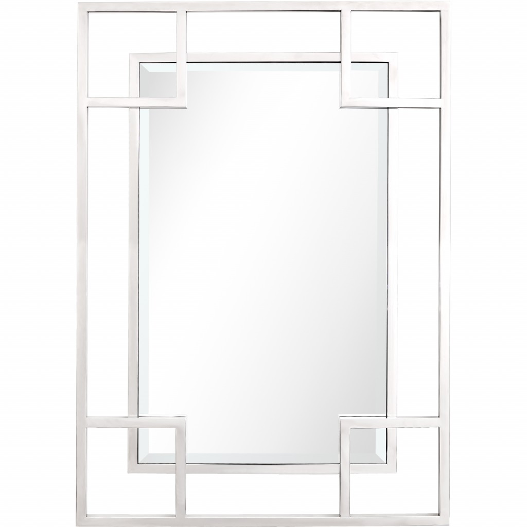 X Shaped Rectangular Mirror