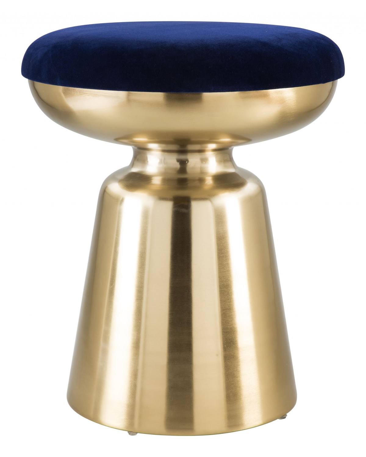 Juniper Side Stool Blue & Gold