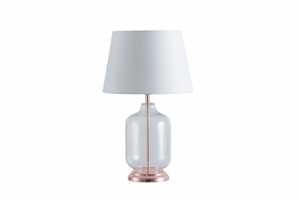 Rose Gold Mod Table or Desk Lamp