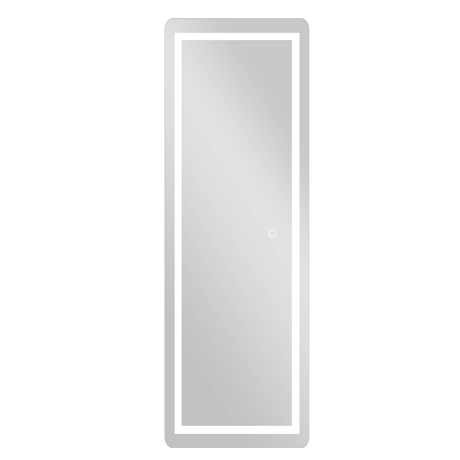 LED Strip Rounded Rectangle Wall Mirror