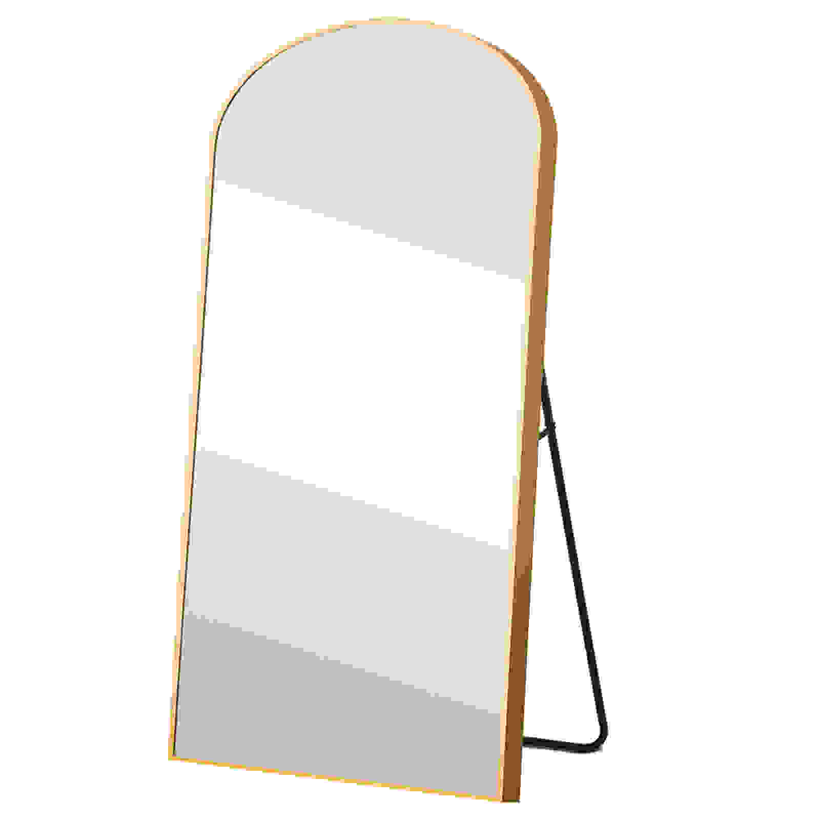 Gold Arched Full-length Standing Mirror