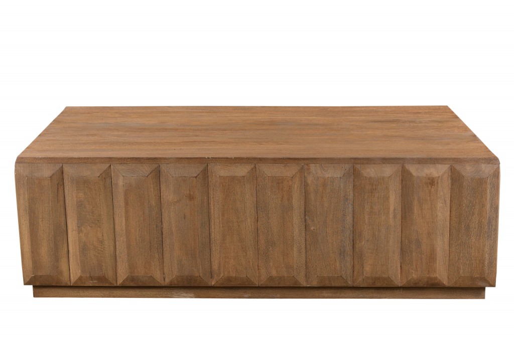 Minimal Rectangular Wooden Coffee Table
