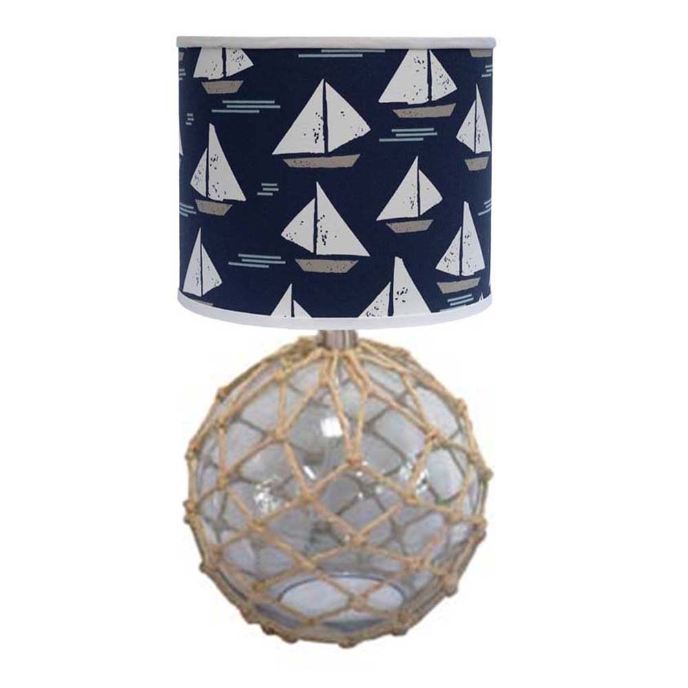 Cape Netted Glass Nautical Sailboat Accent Lamp