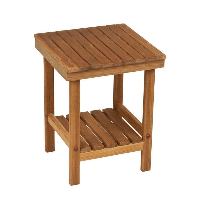 16" Grand Resort Teak Compact Shower Stool