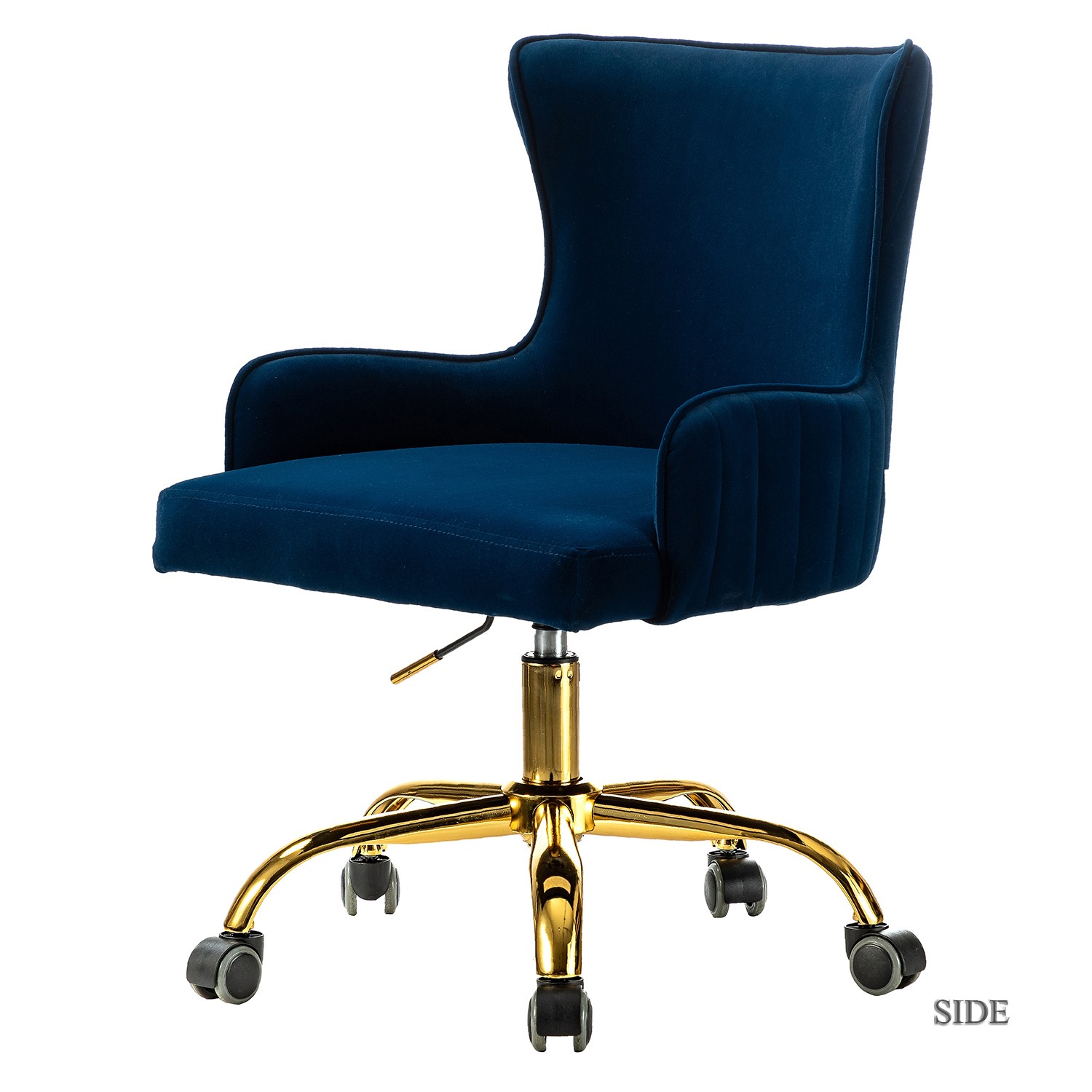Back Channel Navy and Gold Rolling Office Chair