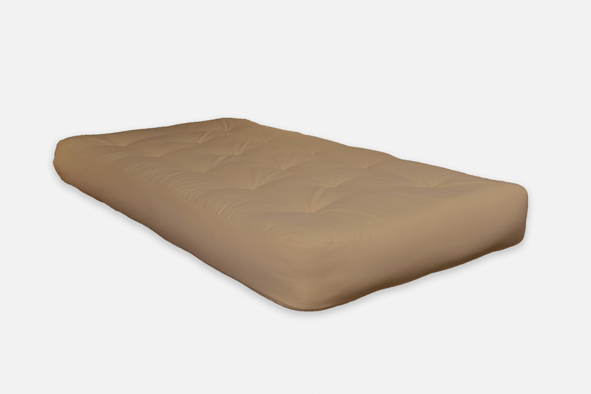 4" Khaki CertiPUR Single Foam Futon Full Mattress