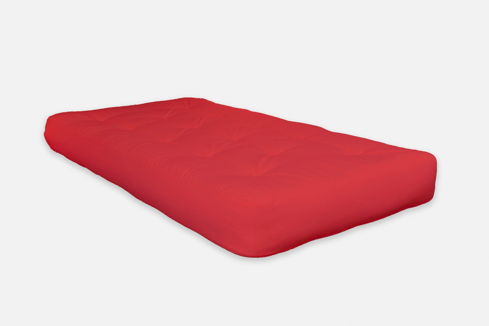 4" Red CertiPUR Single Foam Futon Queen Mattress