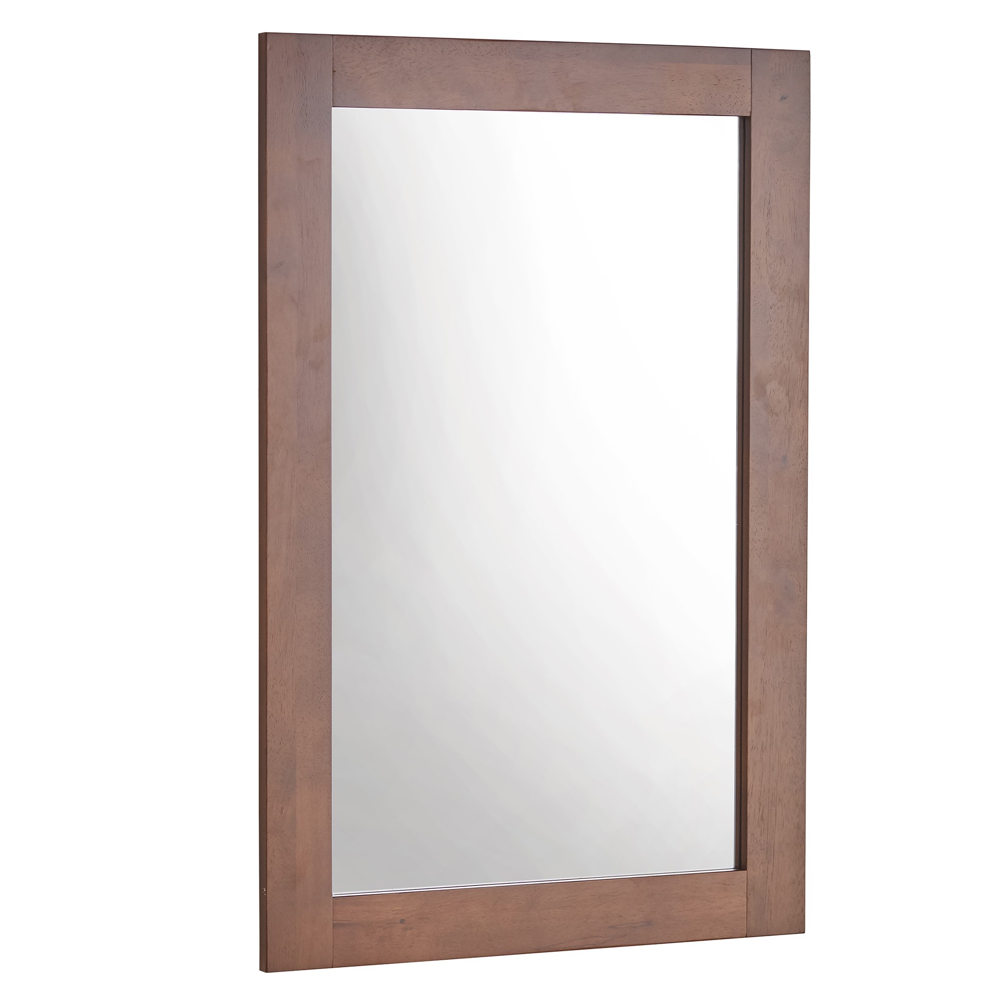 Rustic Brown Rectangular Wall Mirror