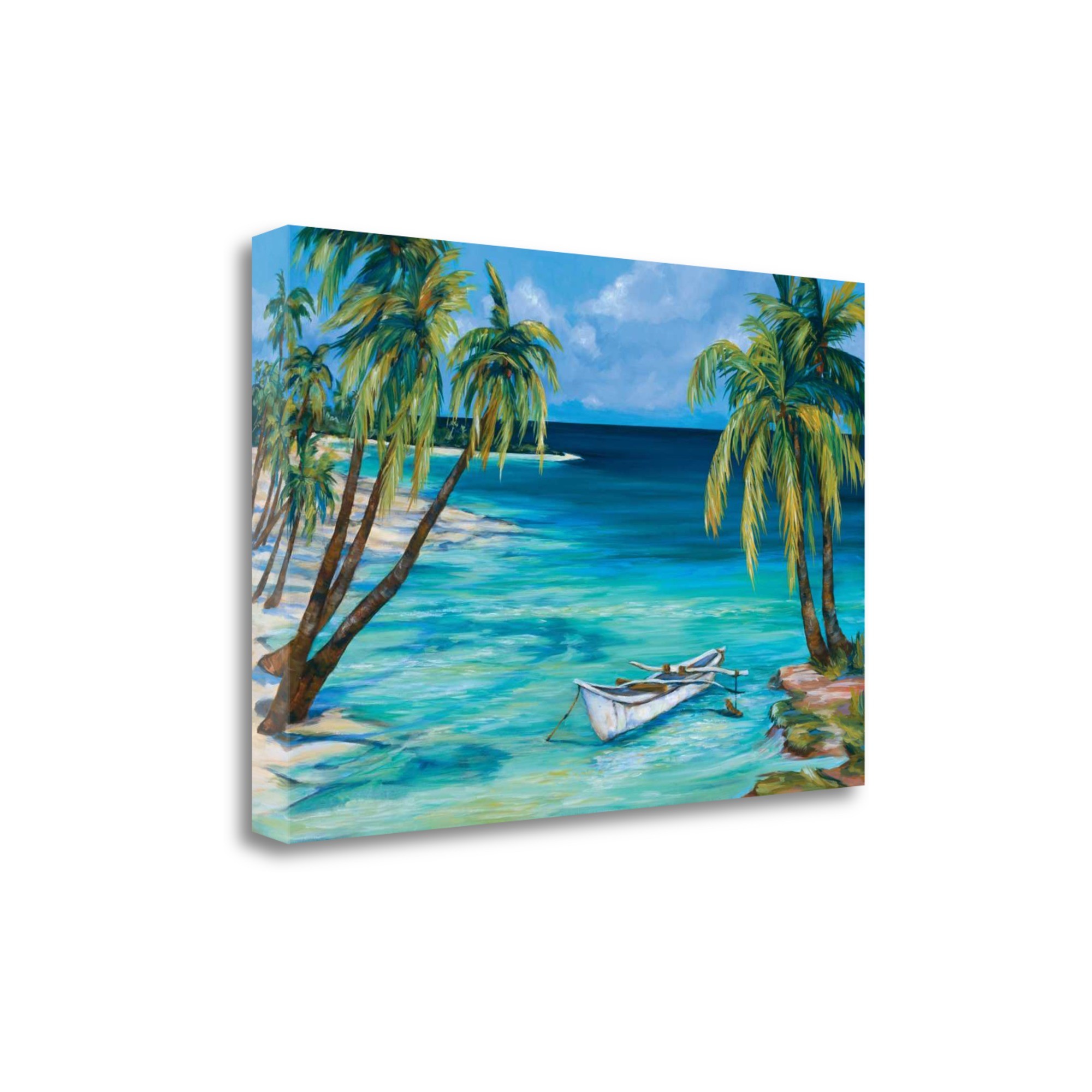 Tropical Beach View 5 Giclee Wrap Canvas Wall Art