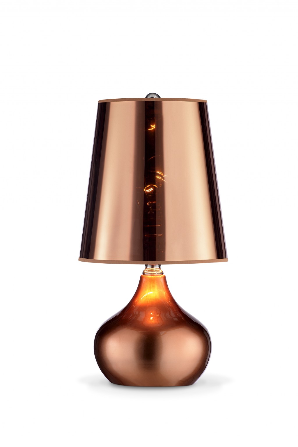 ContempoTransparent Luster Rose Gold Table Lamp