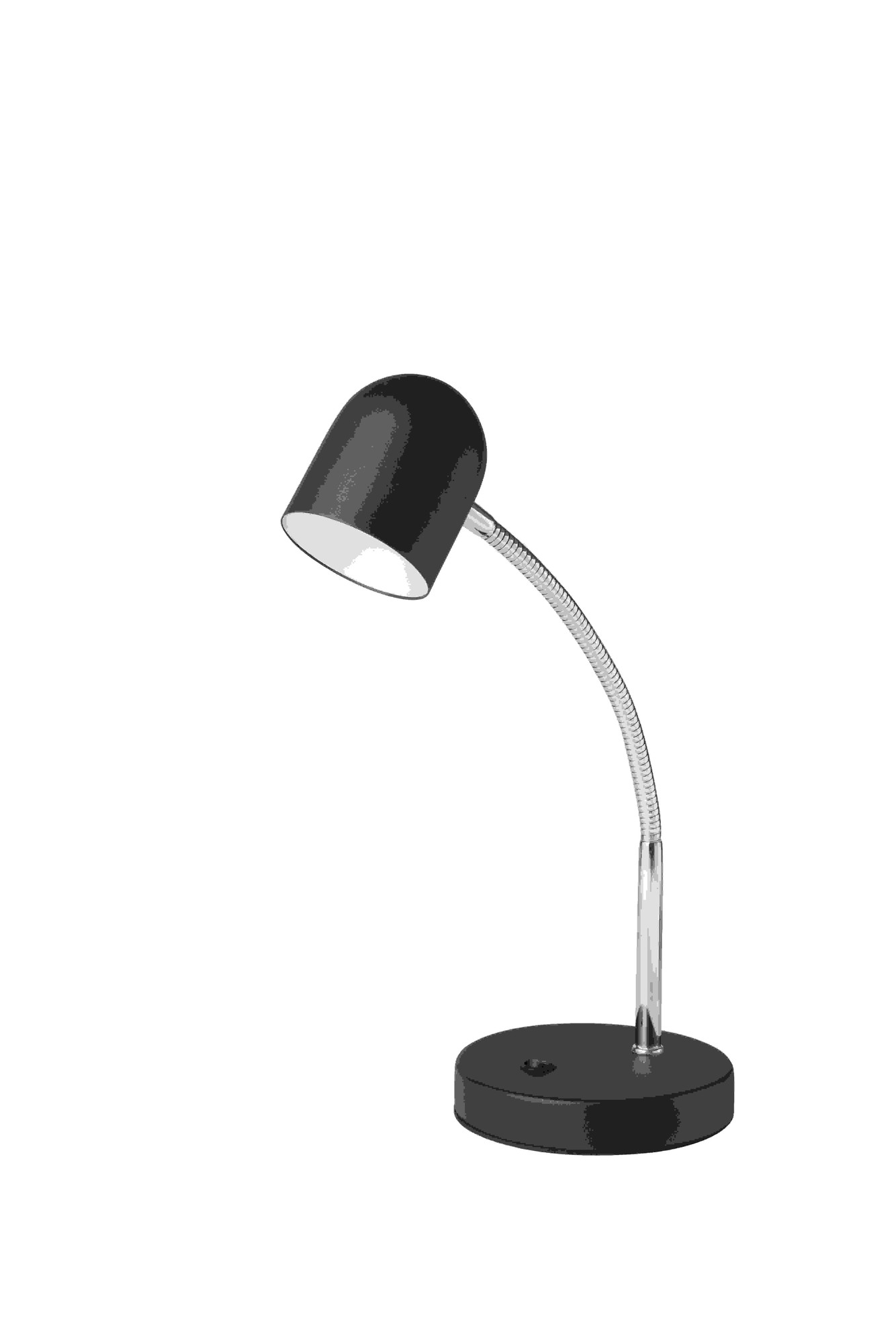 Black Metal Gooseneck Desk Lamp