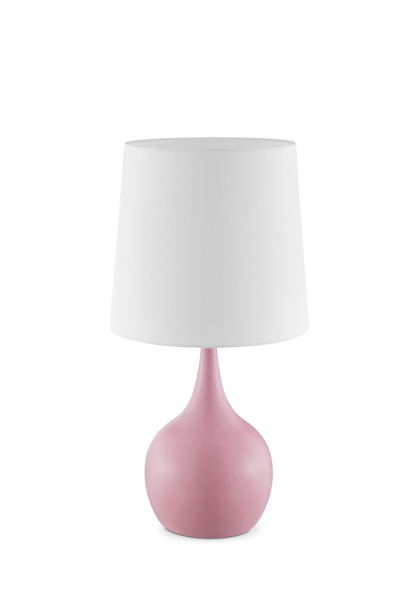 Minimalist Light Pink Table Lamp with Touch Switch