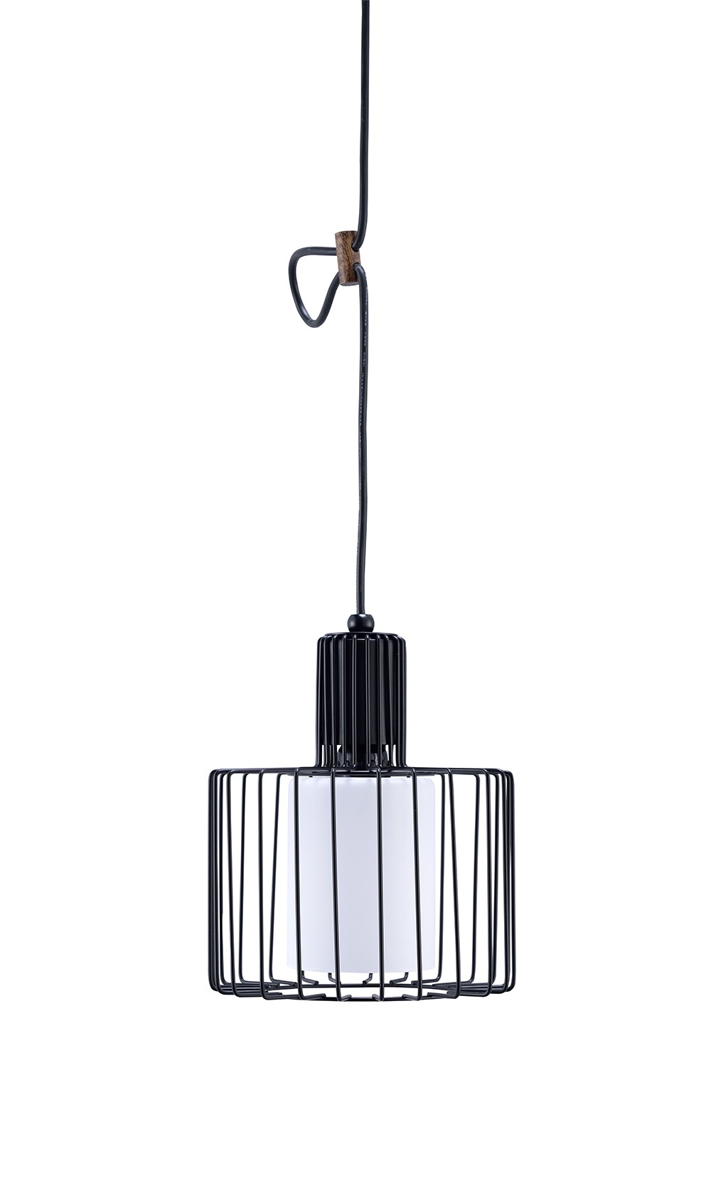 Black Metal Cage Hanging Light