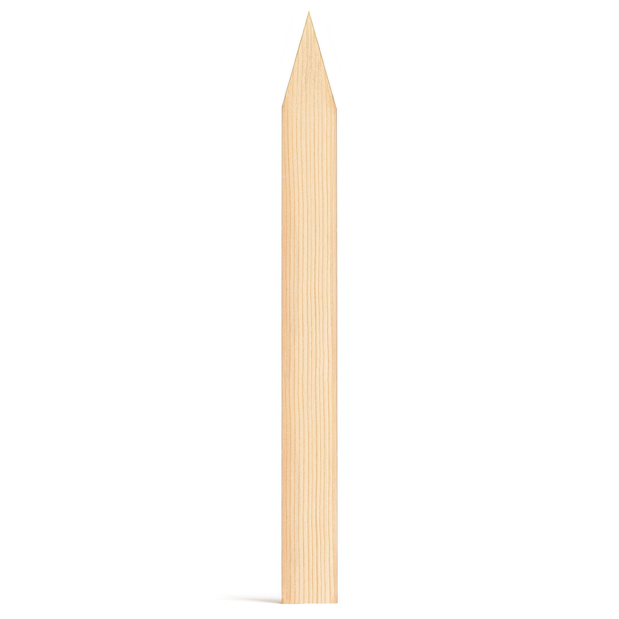 Set of Ten 36" Chiseled Point Wood Garden Stakes
