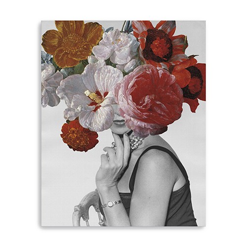 20" Modern and Glamorous Garden Party Canvas Wall Art