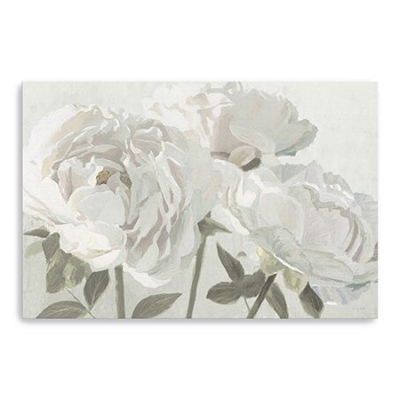 48" Neutral Flowers in Bloom Canvas Wall Art