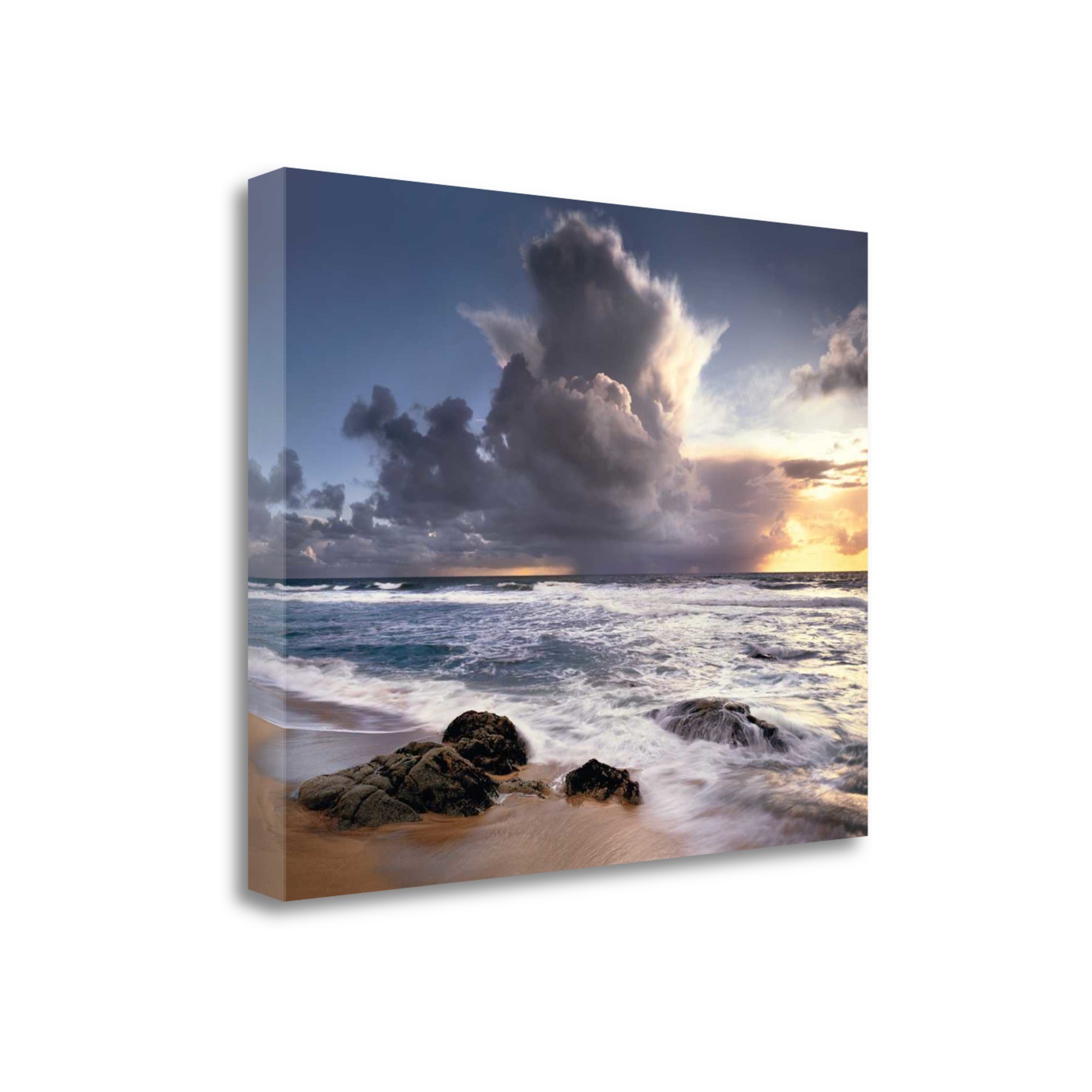 Beach Sunrise View 5 Giclee Wrap Canvas Wall Art