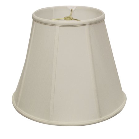 18" White Slanted Empire Monay Shantung Lampshade