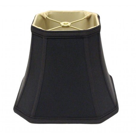 14" Black with Bronze Lining Slanted Square Bell No Slub Lampshade