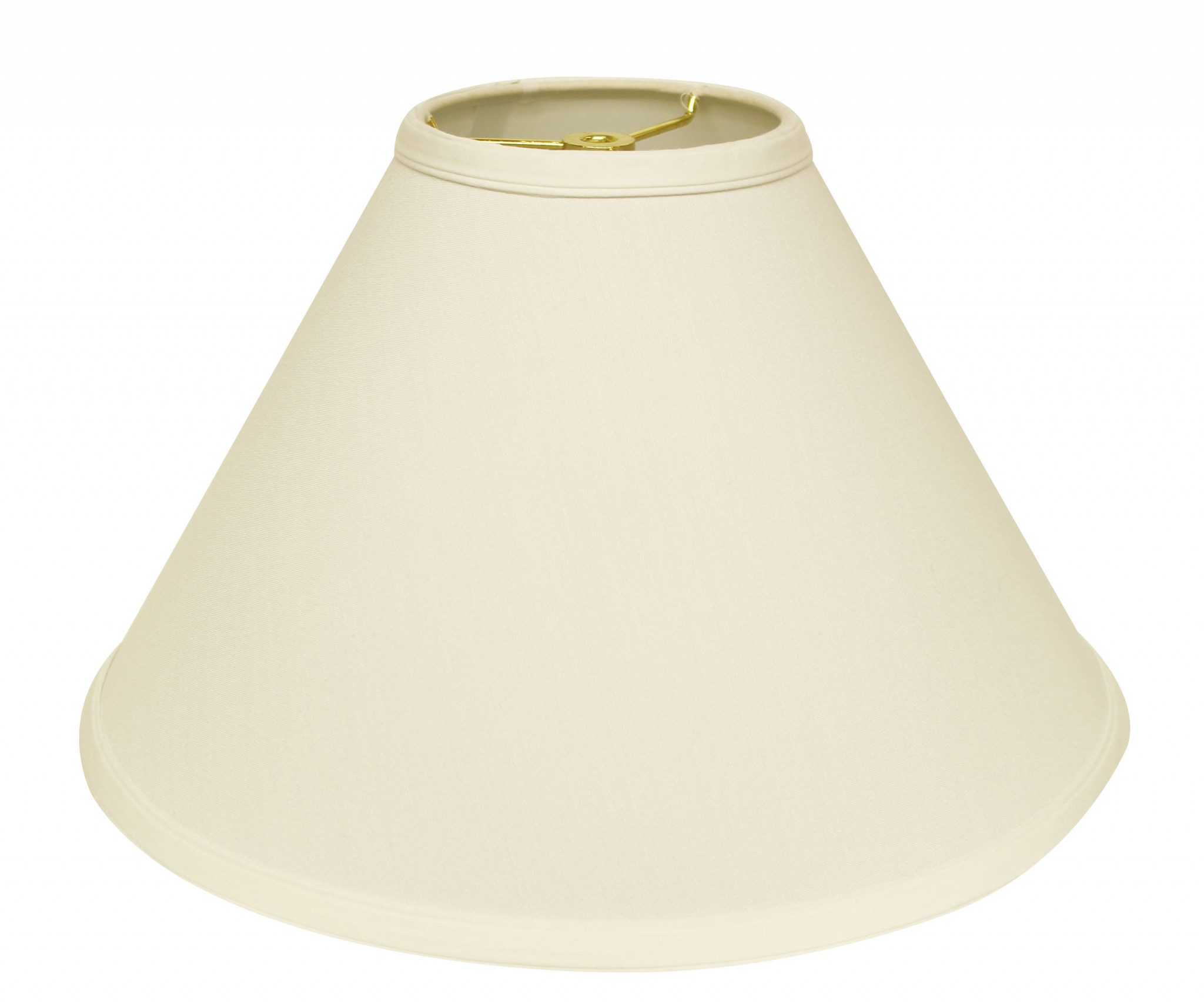 19" Ivory Deep Cone Slanted No Slub Lampshade