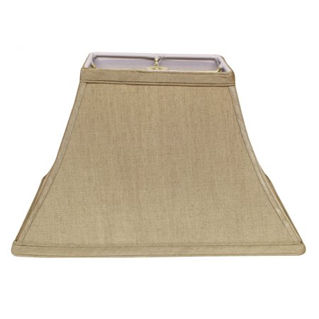 14" Pale Brown Rectangle Bell No Slub Lampshade