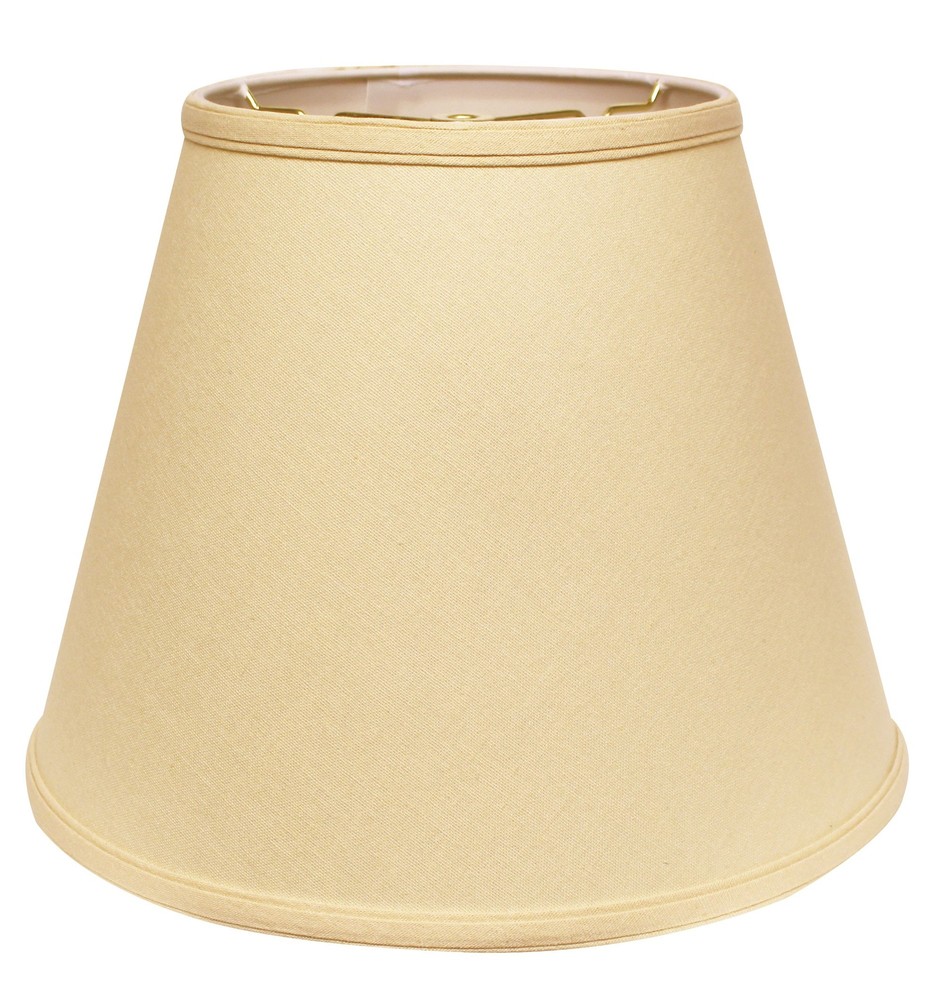 18" Parchment Biege Empire Deep Slanted Linen Lampshade