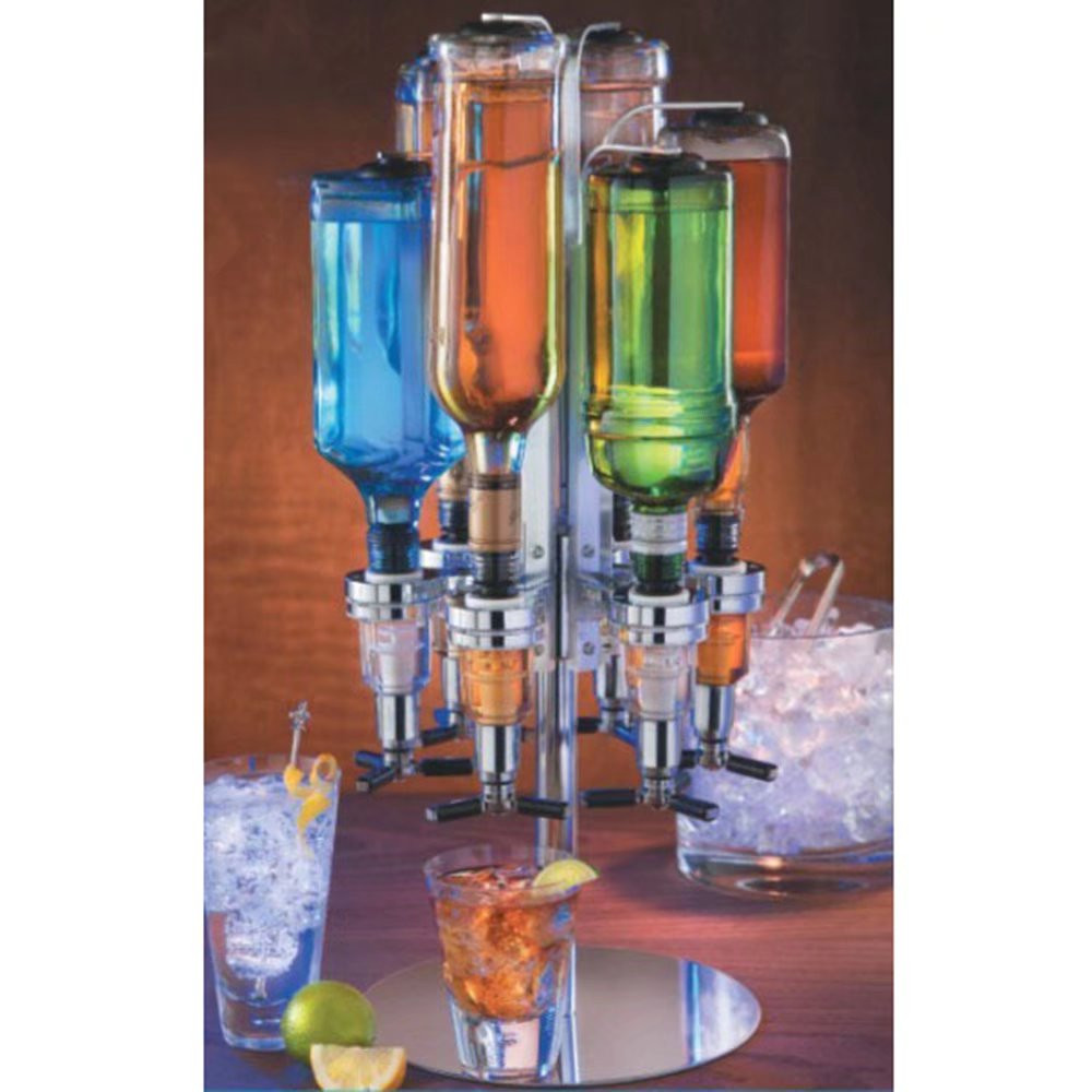 Aluminium Six Bottle Liquor or Wine Dispenser