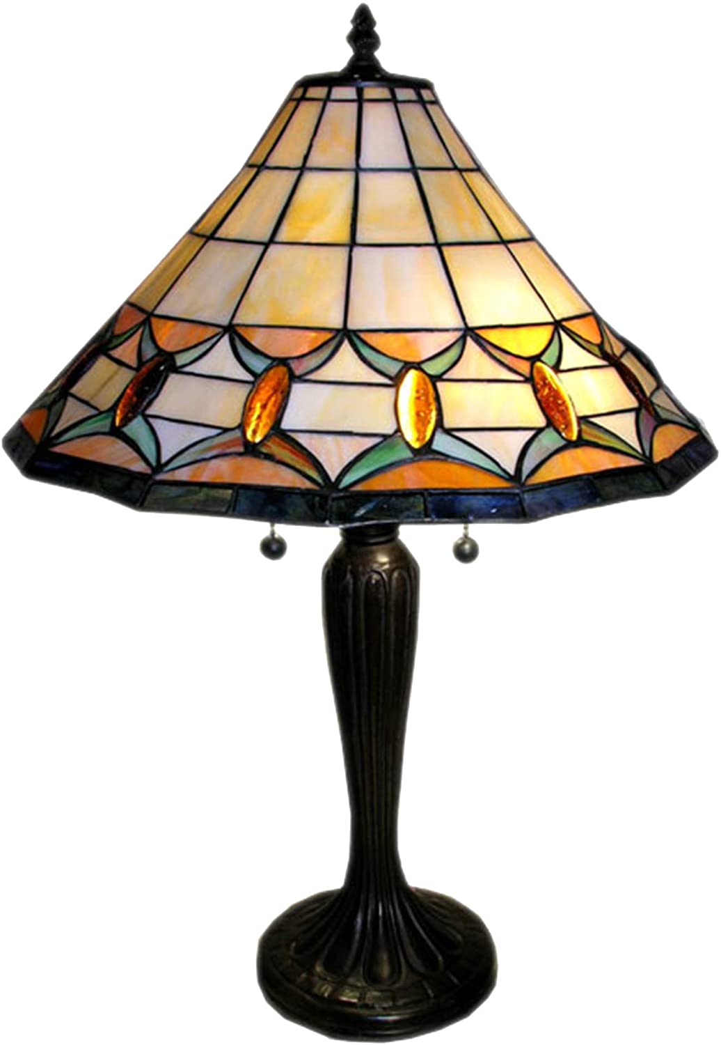 Tiffany-style Jeweled Table Lamp