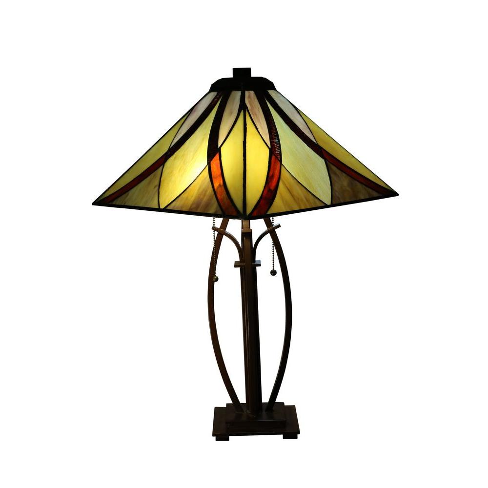 Sheen 2-light Multi-color 26-inch Tiffany-style Table Lamp