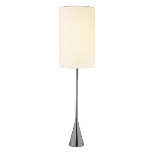9" X 9" X 36.5" Black Metal Table Lamp