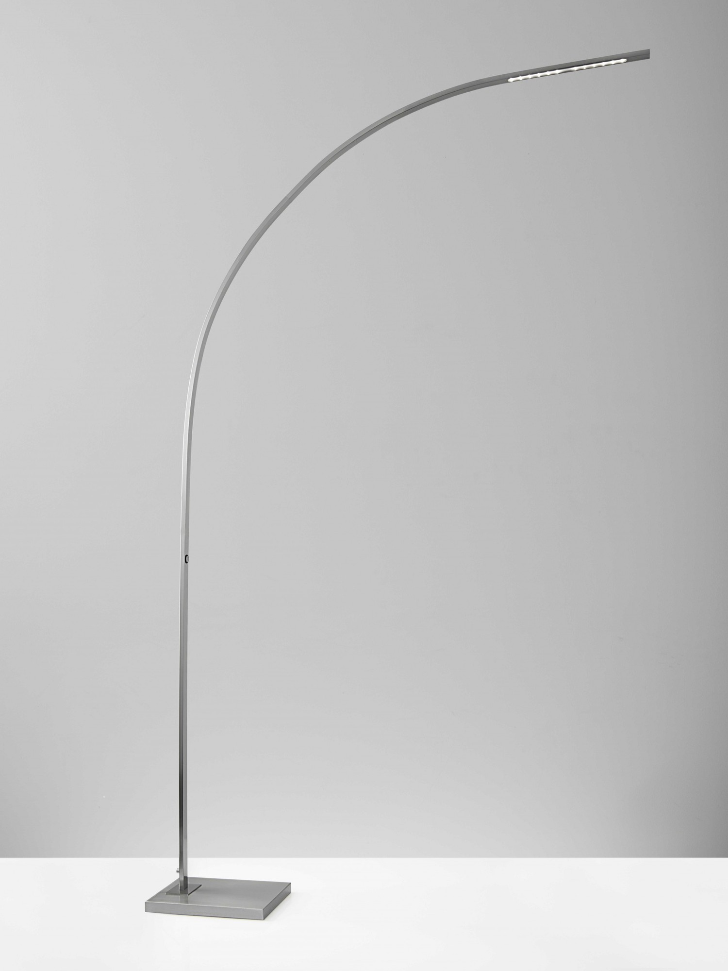 52" X 9.75" X 91" Brushed steel Metal LED Arc Lamp