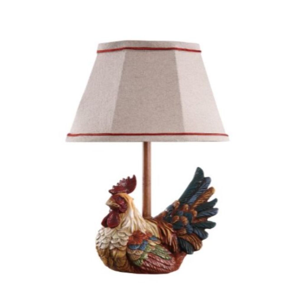 Carlin Accent Lamp with Ivory Shade