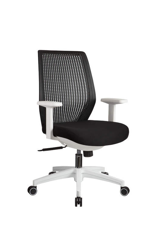 Modern Black & White Office Chair